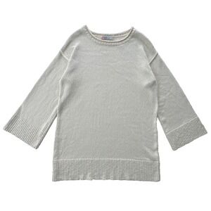 FP Free People Beach Sweater Womens XL Cream Minimalist Basic Cozy Pullover NEW